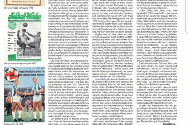 Der TSV Mariendorf trauert um die 